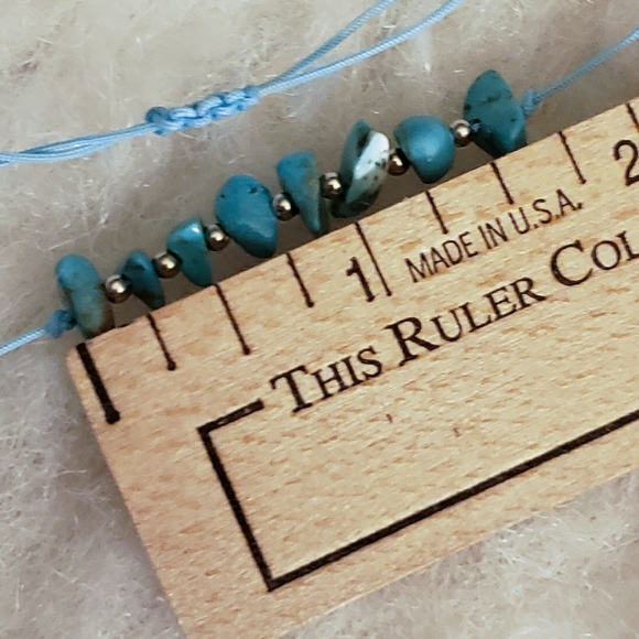 Turquoise & Silver Bead Bracelet too small for me - Picture 6 of 8